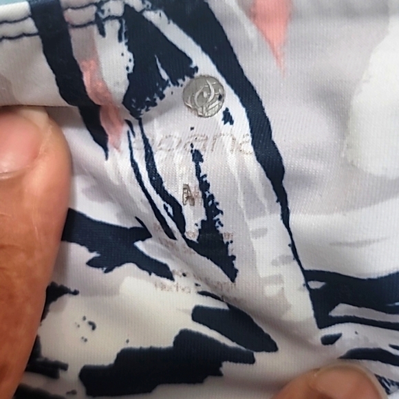 APANA WOMEN'S ATHLETIC PASTEL FLORAL SOFT HIGH RISE LEGGINGS BLUE SIZE M - Picture 6 of 7